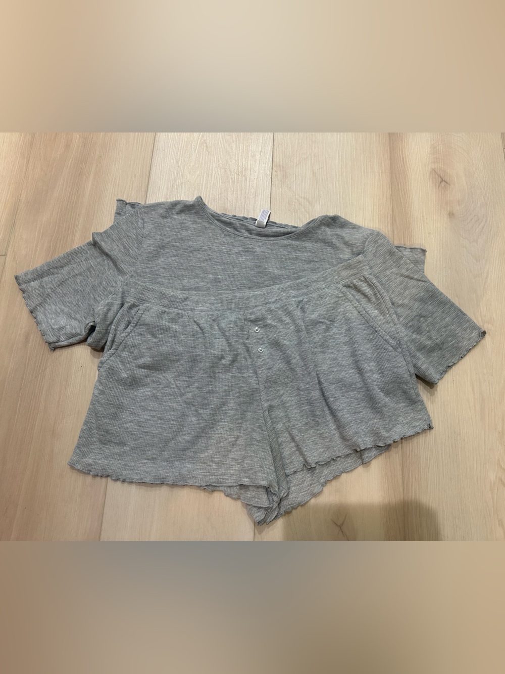 Stars Above Grey 2 Piece Pajama Set - Size L
